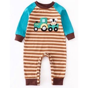 Farm Animal Train Romper